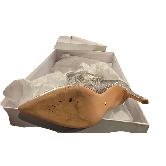 RAYE Bronco Boot in Silver Metallic Cowboy EUC Size 7 - Picture 8 of 10